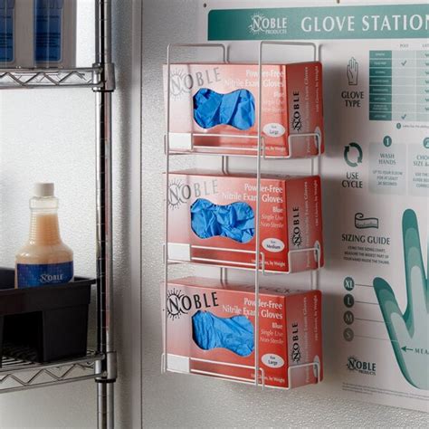 wall mounted glove dispenser triple